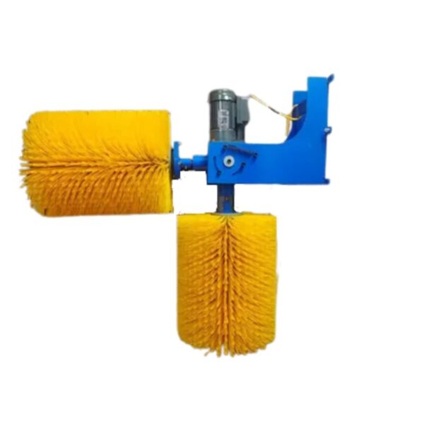 Spazzola per mucche Weide Technology con doppie spazzole, 450x600 mm, per una toelettatura efficiente del bestiame e un maggiore comfort dell'animale.