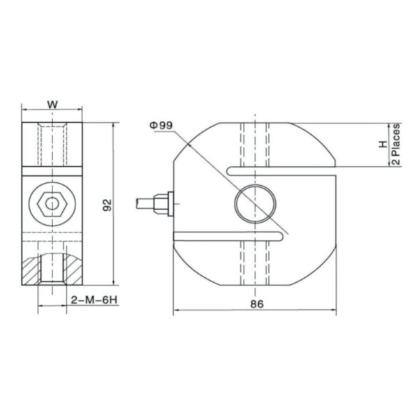Vetec - Capteur de pesage de type S - OIML R60 C3 – Image 2