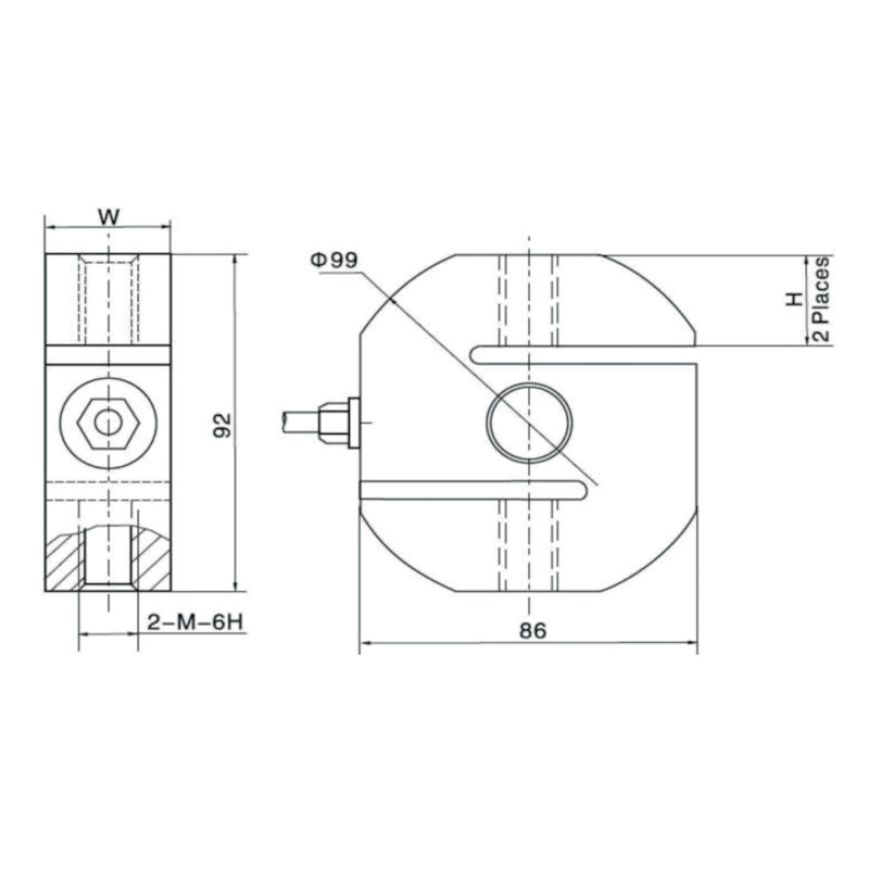 Vetec - Capteur de pesage de type S - OIML R60 C3 – Image 2