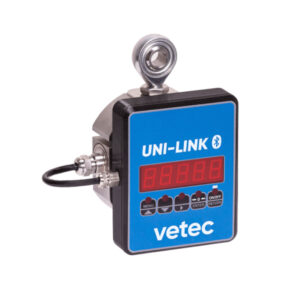Vetec S-alakú terhelésmérő cella Uni-linkkel, Bluetooth integrációval a pontos súlymérés és a fokozott működési hatékonyság érdekében.