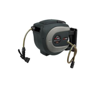Hoogwaardige waterslanghaspel, 20 m, ontworpen voor duurzaamheid en efficiëntie bij professionele tuin- en onderhoudstaken.