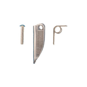 Gunnebo repair kit Type RDEKN for LKN, LKNK, EKN, OKN, EGKN, RH, ESKN with latch, stainless steel spring, and rivet.