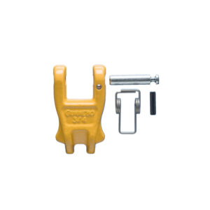 Kitul de reparații Gunnebo tip UKN include zăvor forjat, pin, arc din oțel inoxidabil și pin de reținere pentru cârlige sudate.