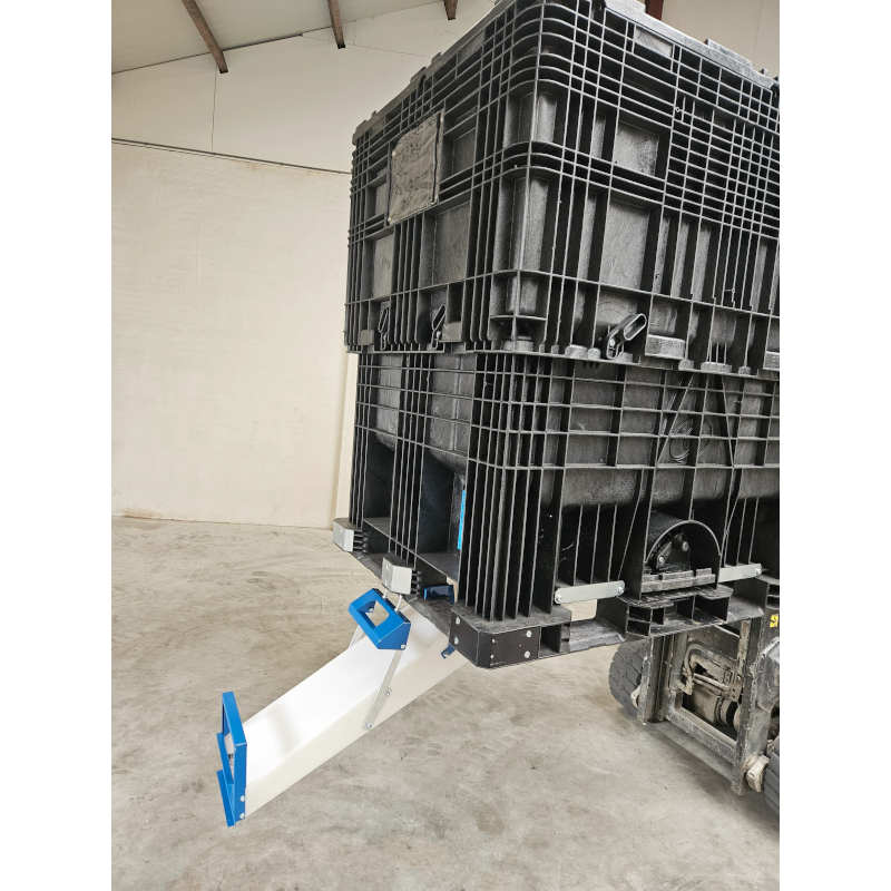 A calha de descarga ProChute II de alta qualidade garante um desempenho eficiente, seguro e duradouro para os sistemas FlowBox.