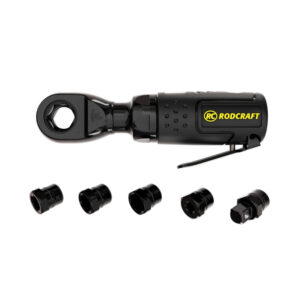 GTIN/EAN: 4030178834981Mini cricchetto pneumatico Rodcraft RC3202 con 5 bussole intercambiabili per un fissaggio efficiente in spazi ristretti.