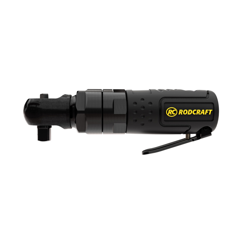 Mini catraca de impacto pneumática para uma fixação eficiente em espaços apertados, proporcionando um binário de 50 Nm e uma velocidade de 600 RPM.