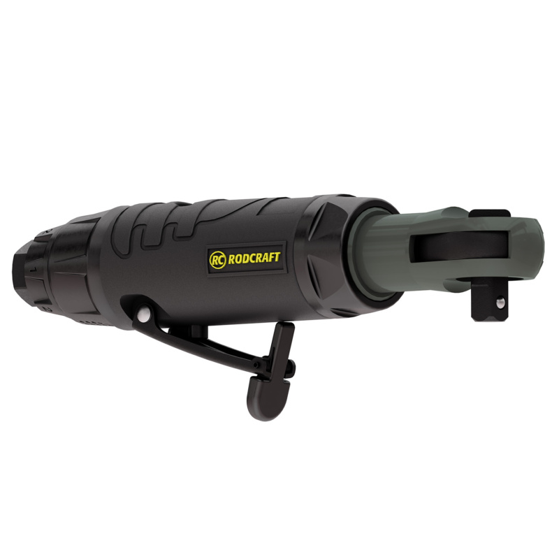 GTIN/EAN: 4030178833366Rodcraft RC3268 chave de catraca pneumática 3/8 polegadas de acionamento, 50 Nm de torque, design ergonômico, alta velocidade 280 RPM para profissionais.