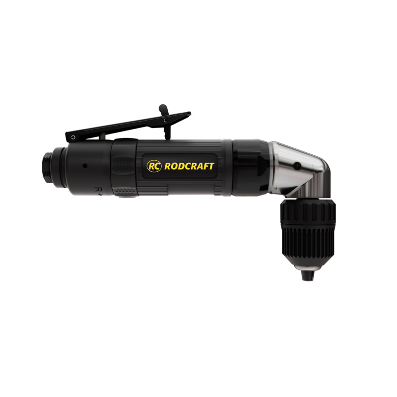 Taladro neumático Rodcraft RC4660 de alta calidad con diseño duradero, potencia de 300 W y cabezal en ángulo de 90 ° para trabajos de precisión.