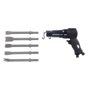 GTIN/EAN: 4030178500046Martello scalpellatore pneumatico Rodcraft RC5120 con esagono da 11 mm, impatto 6 J, 3000 BPM, include 5 scalpelli e custodia per il trasporto.