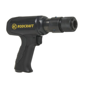 GTIN/EAN: 4028203500482Rodcraft RC5185 air chisel hammer, 11 mm hex, 9 J impact, 3000 BPM, lightweight 1.7 kg, vibration-damped design.