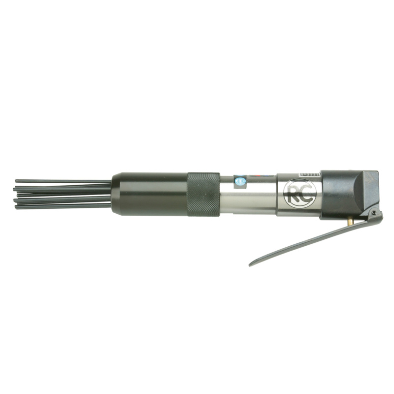 GTIN/EAN: 4030178500190Rodcraft RC5615 pneumatic needle scaler with 12 x 3 mm needles, 4000 BPM, ideal for rust removal and surface treatment.