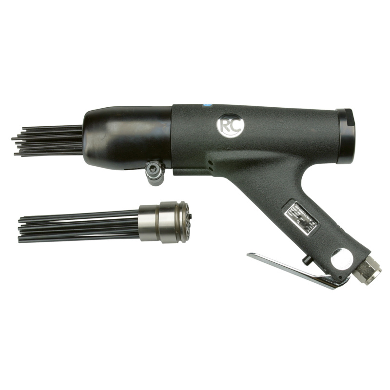 GTIN/EAN: 4030178500206Rodcraft RC5620 pneumatic needle scaler with 28 x 3 mm and 14 x 4 mm needles, 4500 hits per minute for efficient surface preparation.