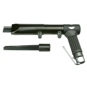GTIN/EAN: 4030178500213Rodcraft RC5625 pneumatic needle scaler with 29x2mm and 19x3mm needles, 3000 hits per minute for efficient rust removal.