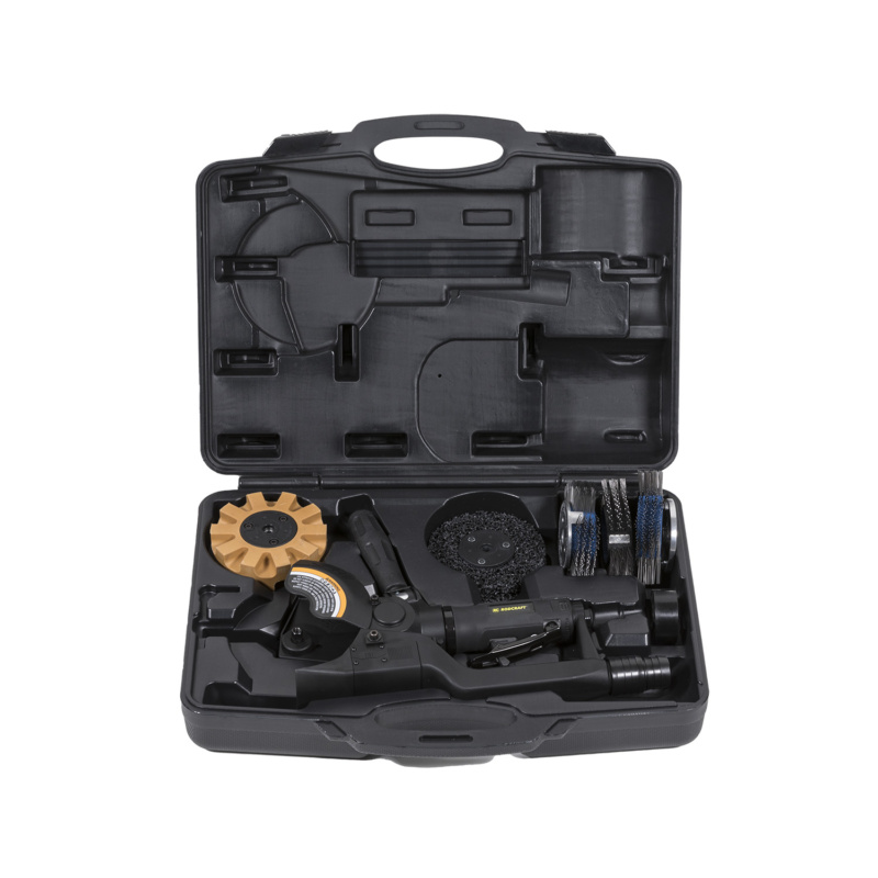 Lixadeira multi-basculante pneumática MBX com velocidade variável e pega ergonómica para lixamento preciso em oficinas profissionais.