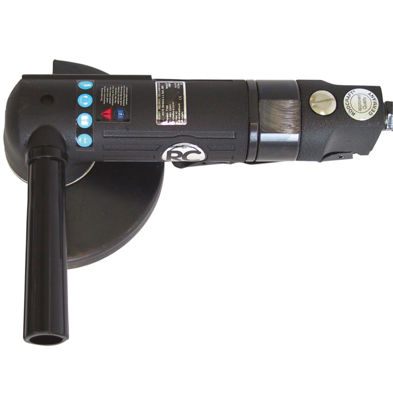 GTIN/EAN : 4030178700255Meuleuse d’angle pneumatique Rodcraft RC7166 avec disque de 125 mm, 750 watts, 10 000 tr/min, broche M14 pour un usage professionnel.