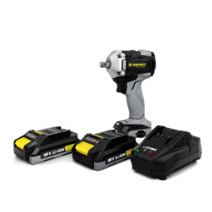GTIN/EAN: 4030178835445Rodcraft RC9067K2 Mini eBeast Cheie cu impact cu acumulator 500 Nm cuplu, 137 mm, include 2 baterii de 2Ah și încărcător.