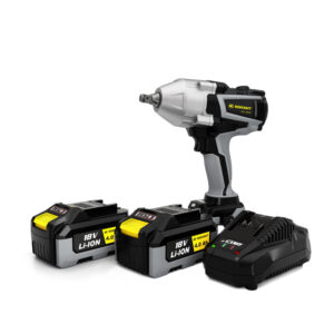 GTIN/EAN: 4030178835452Set de chei cu impact cu acumulator Rodcraft RC9077K4 eBeast cu cuplu de 1500 Nm, 2 baterii de 4 Ah, încărcător și lumină LED.