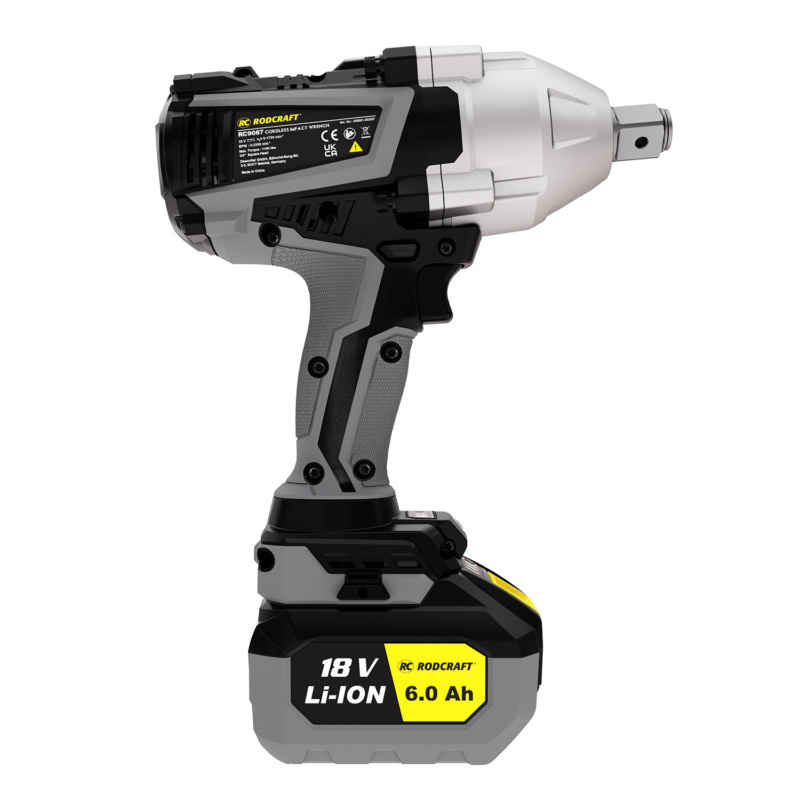 Chave de impacto sem fio Rodcraft RC9087K6 de alta qualidade com torque de 1500 Nm, design durável e desempenho eficiente.