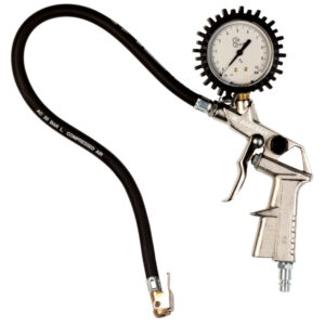 GTIN/EAN: 4030178801662Pistola gonfiatore per pneumatici Rodcraft RF02G con manometro da 60 mm, portata di 10 bar e tubo flessibile da 500 mm per un gonfiaggio preciso degli pneumatici.