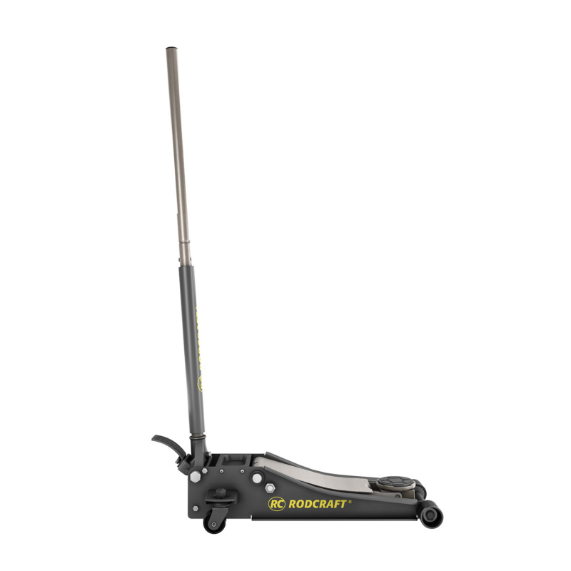 Macaco hidráulico Rodcraft RH216 de alta qualidade, capacidade de 2,5 toneladas, durável, ergonômico e seguro para uso profissional.