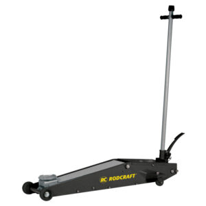 GTIN/EAN: 4030178831355Sollevatore idraulico a carrello Rodcraft RH251, portata 2 tonnellate, altezza 135-800 mm, ideale per officine automobilistiche.