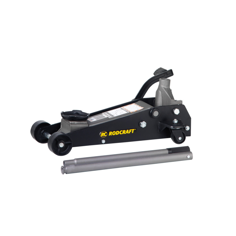 Gato hidráulico premium Rodcraft RH290, capacidad de 3 toneladas, diseñado para brindar seguridad y confiabilidad en talleres profesionales.