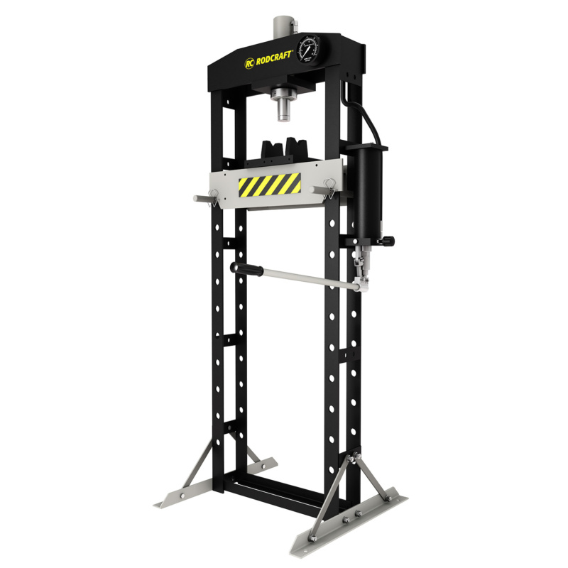 Prensa hidráulica de oficina Rodcraft WP20S de alta qualidade, capacidade de 20 toneladas, projetada para durabilidade e precisão no uso profissional.