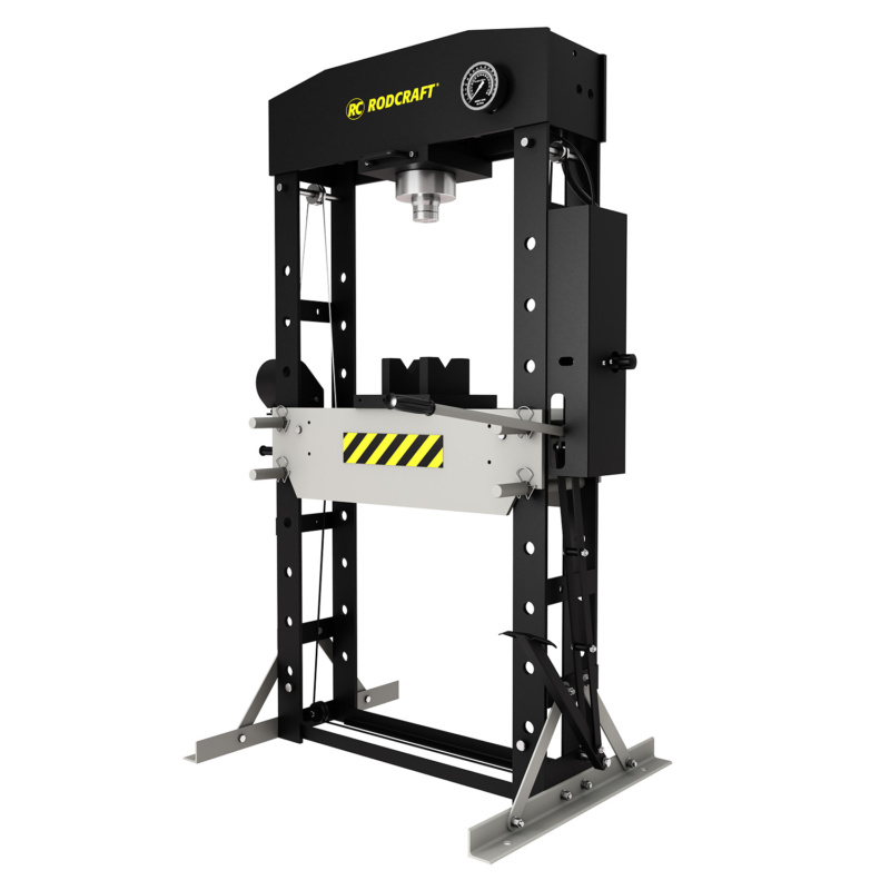 Prensa hidráulica de oficina Rodcraft WP50P de alta qualidade, capacidade de 50 toneladas, projetada para durabilidade e precisão.