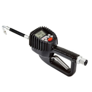 Lubeworks Pistol de ulei digital presetat 35 l/min cu ecran mare, funcție de memorie și design durabil pentru profesioniști.