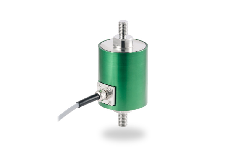 Sensor de força EMSYST EMS150 em aço inoxidável para medições precisas de força de tração e compressão em ambientes difíceis.