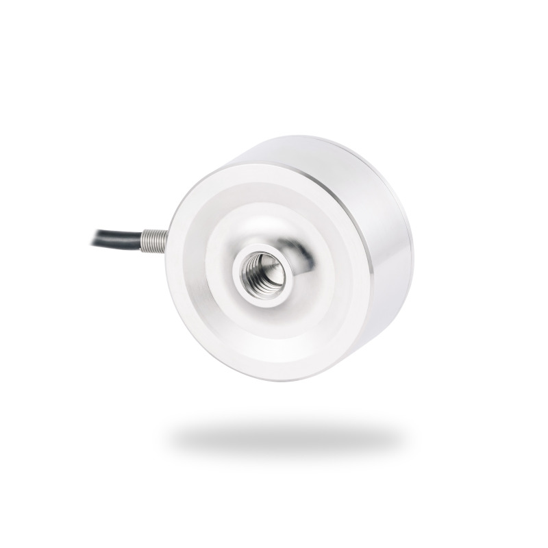 Sensor de força EMSYST EMS30 para força de tração e compressão, ideal para aplicações de fabrico e de laboratório.