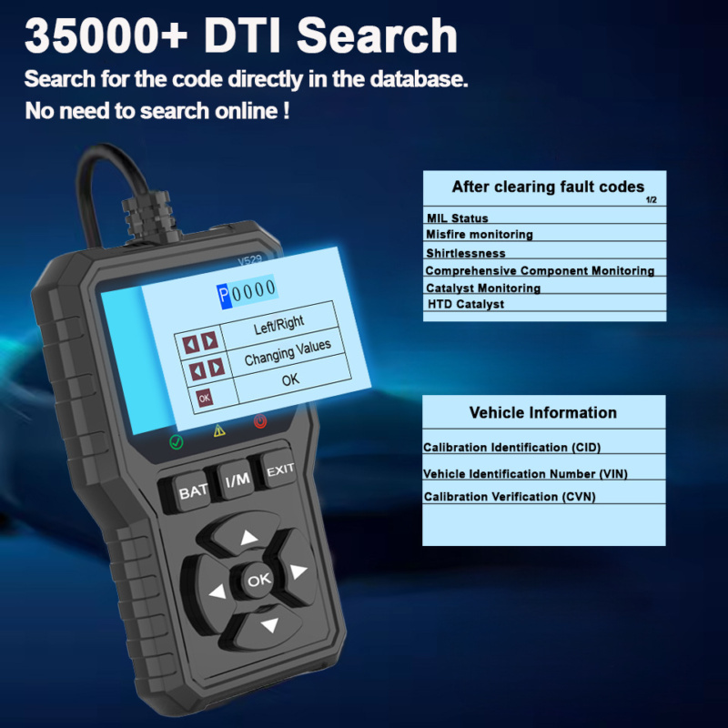 FOXSUR • OBD2 Auto-diagnostisch hulpmiddel V529 - Afbeelding 7