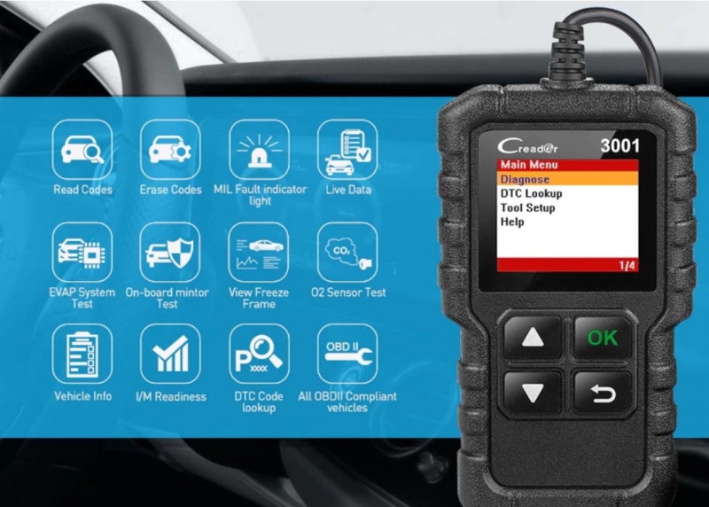 LANZAMIENTO • Herramienta de diagnóstico automotriz OBD2 CR3001 - Imagen 5