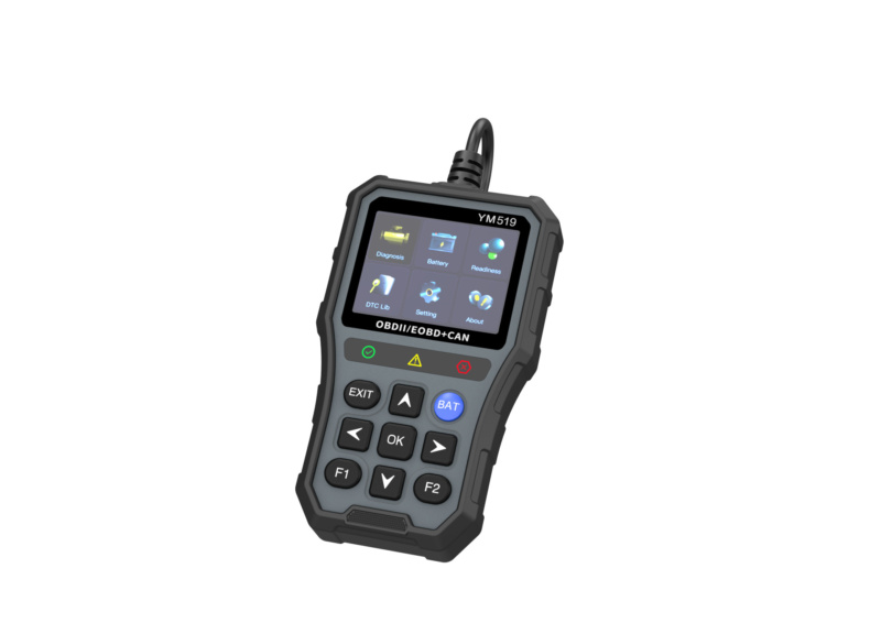 YuMing YM519 OBD2 car fault diagnostic tool to read and clear engine codes with live data and battery check