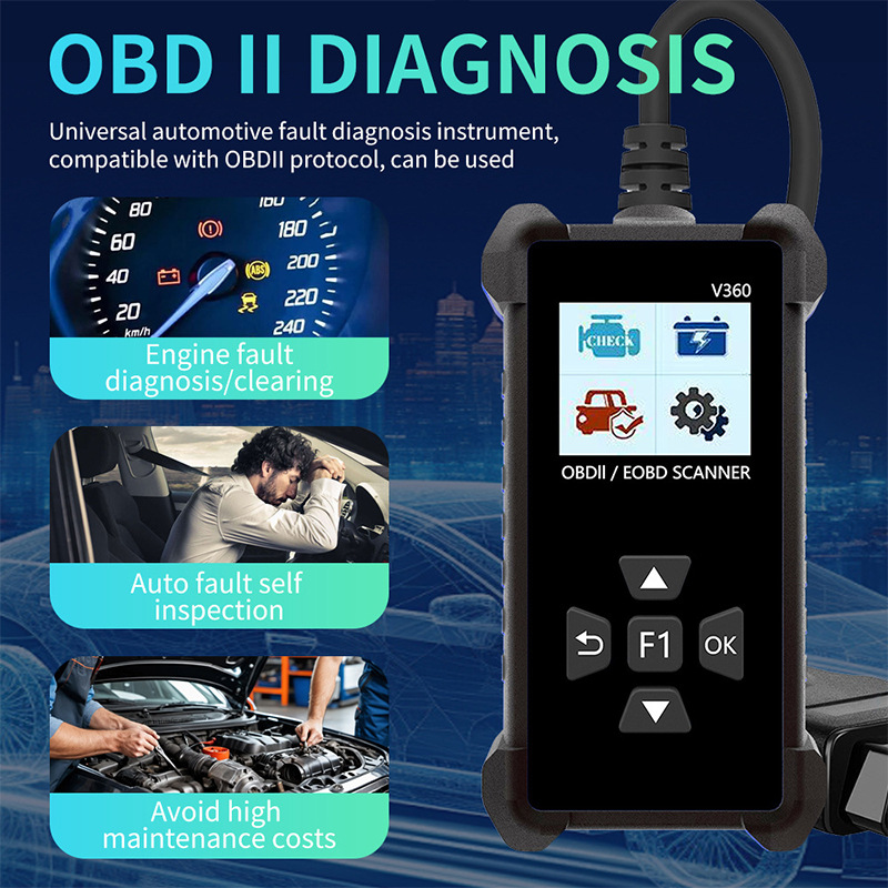Tianlianfa V360 OBD2 diagnostic tool with durable build and reliable professional performance.