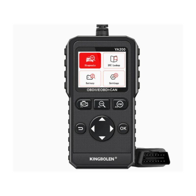 KINGBOLEN YA200 OBD2 automotive diagnostic tool, engine fault code reader, live data scanner