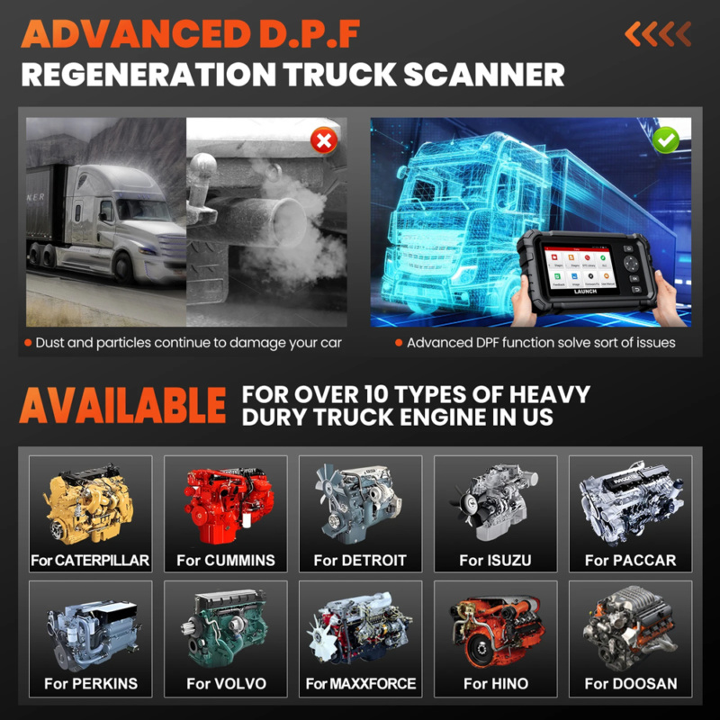 LAUNCH • CRP129 HD V2 Elite diagnostic tool for heavy-duty vehicles - Image 8