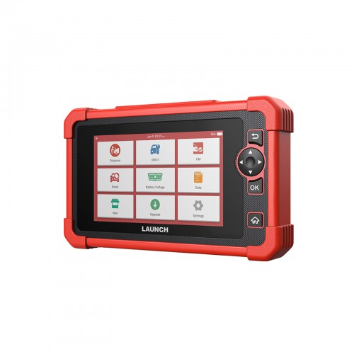 Professional OBD2 diagnostic tablet for full-system checks, active tests and maintenance resets.