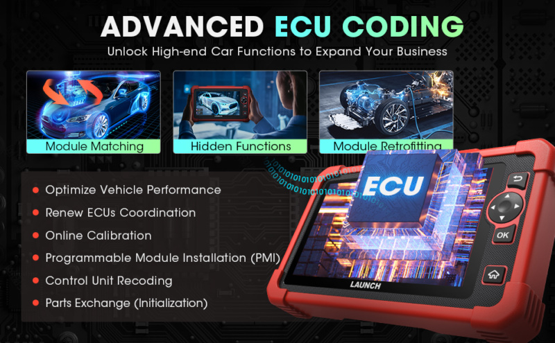 LAUNCH • X431 CRP919X OBD2 All System Diagnostic Tool - Image 5