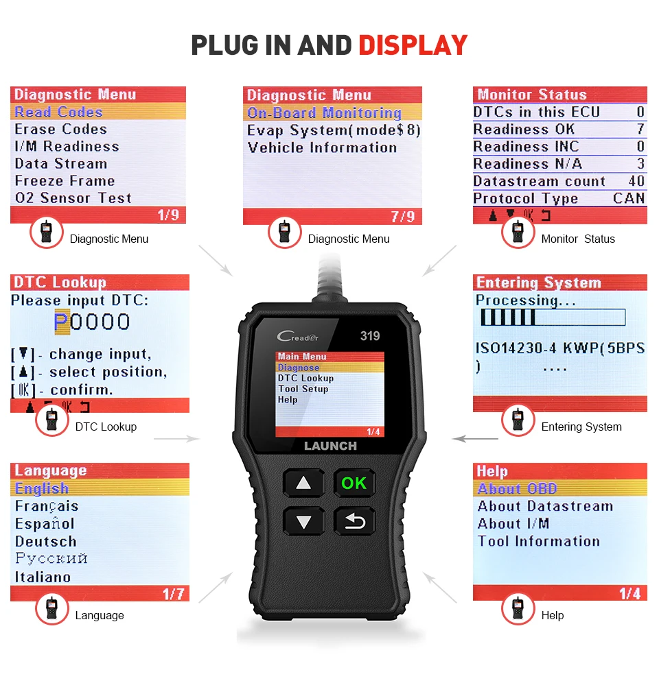 LAUNCH • X431 Creader CR319 OBD2 reader - Image 6