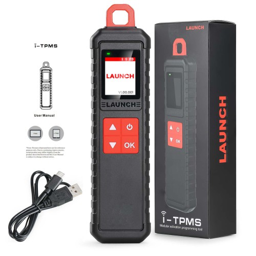LAUNCH i-TPMS handheld tool allowing fast tyre pressure monitoring system diagnostics and sensor relearn operations