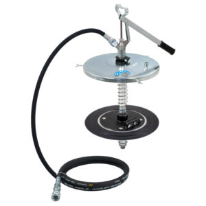Manual pump for 18 kg drums for grease refilling in centralized lubrication systems