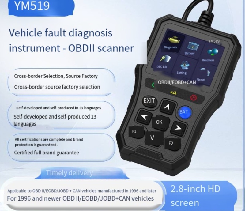 YuMing • OBD2 Car Fault Diagnostic Tool YM519 - Image 2