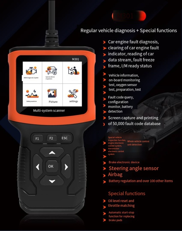 Chaoyue • OBD2 Kfz-Diagnosetool M301 – Bild 5