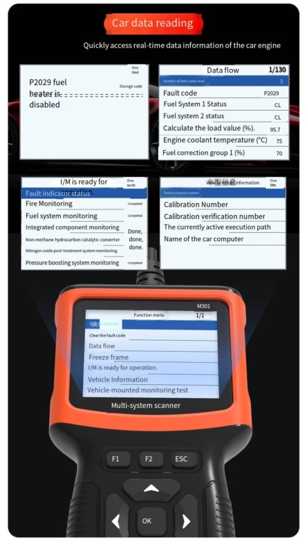 Robustes OBD2-Diagnosetool aus Kunststoff mit langlebigem Gehäuse für professionelle Fahrzeugdiagnostik