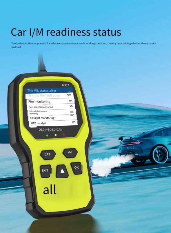 Sanerqi • OBD2 Automotive Diagnostic Tool M327 - Image 6