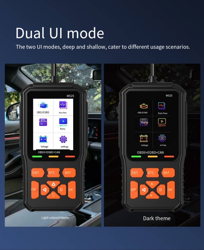 Sanerqi • Instrumentul de diagnostic auto OBD2 M525 - imagine 5