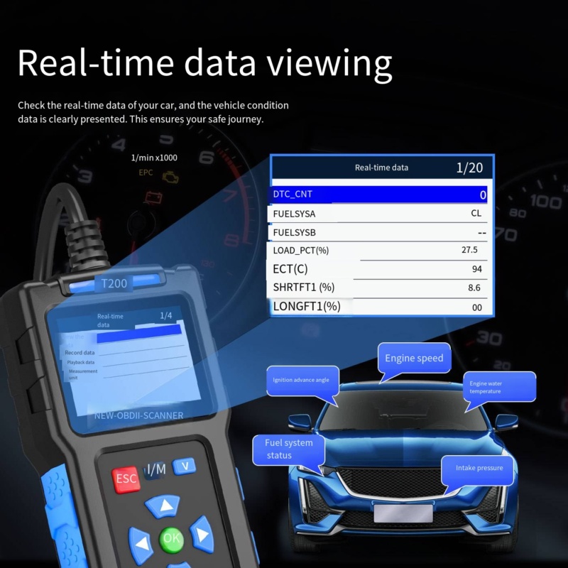 Jiedai • OBD2 Automotive Diagnostic Tool T200 - Image 7