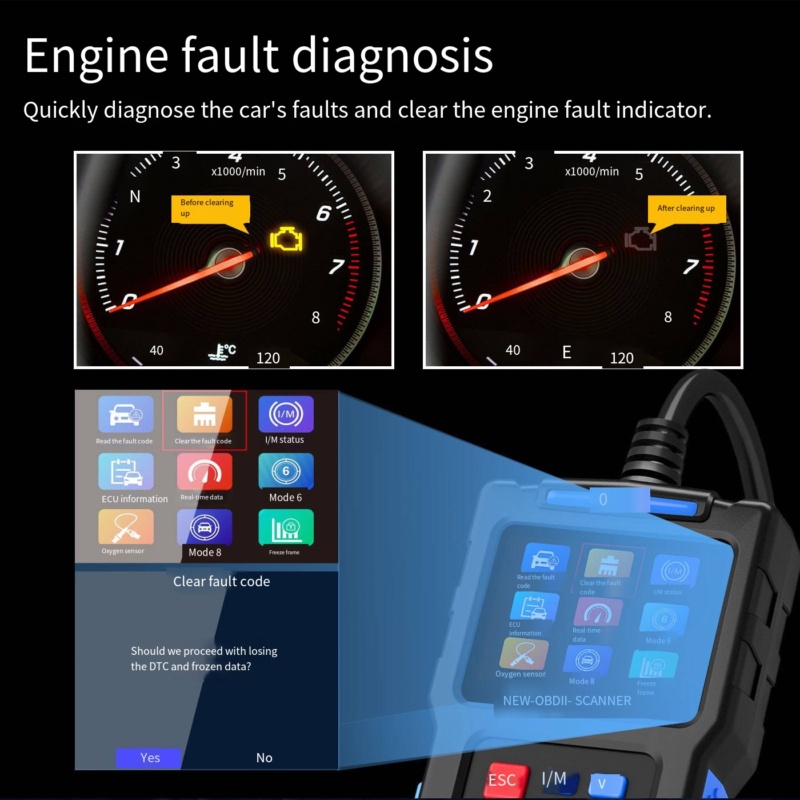 Jiedai • OBD2 Automotive Diagnostic Tool T200 - Image 8