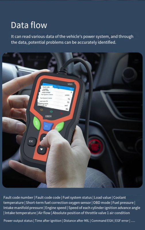 Chaoyue • OBD2 Car diagnostic tool V321 - Image 6